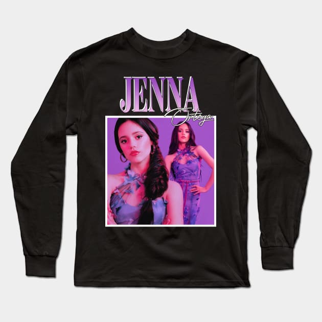 Jenna Ortega Long Sleeve T-Shirt by TeesBySilvia